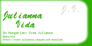 julianna vida business card